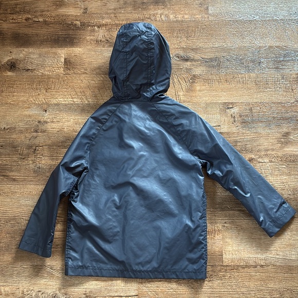 GAP Kids Navy Blue Hooded Waterproof Jacket - Picture 3 of 5
